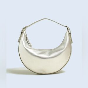 The Essential Convertible Top Handle Crossbody Mini Bag silver